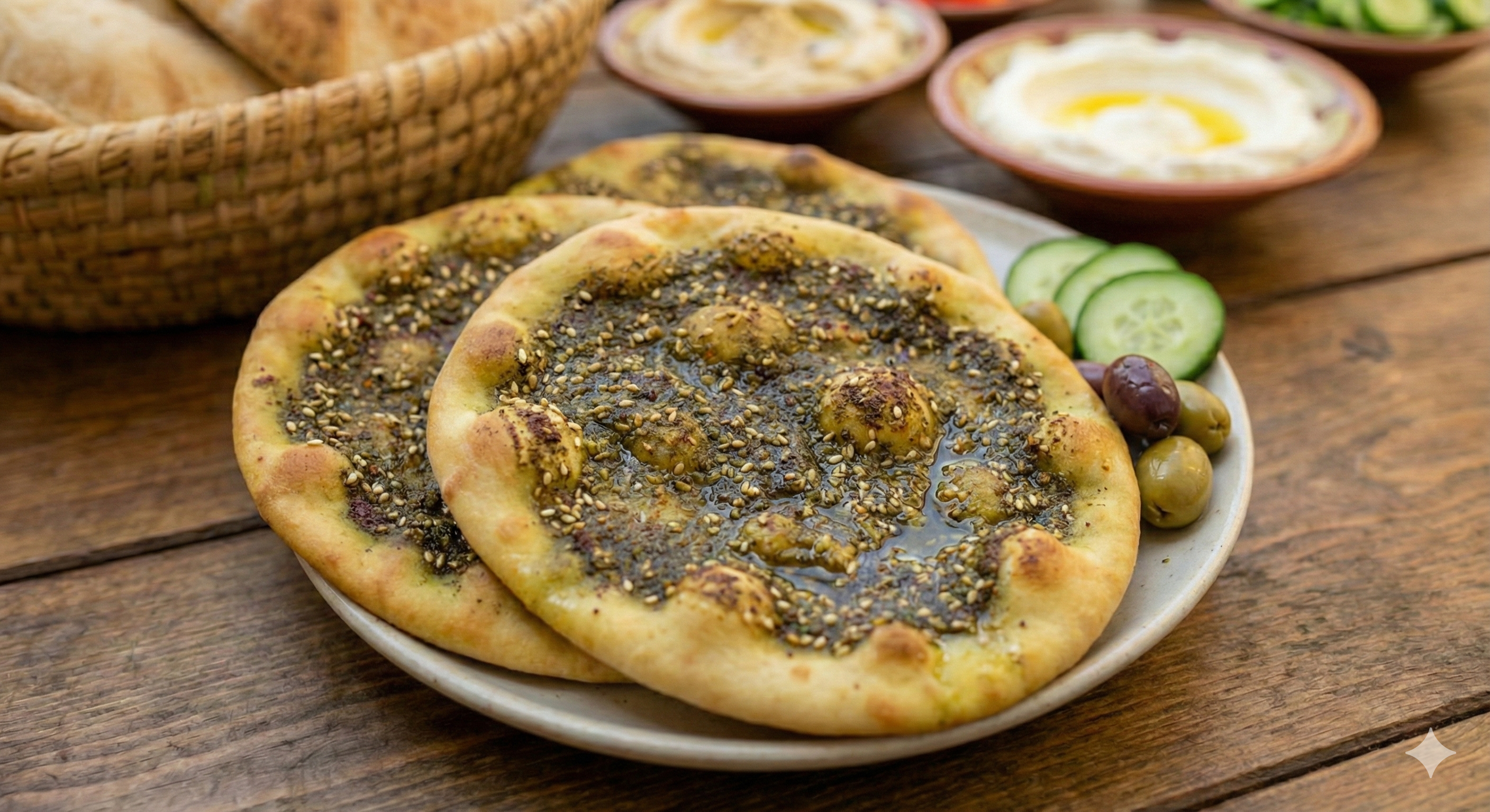 مناقيش زيت وزعتر