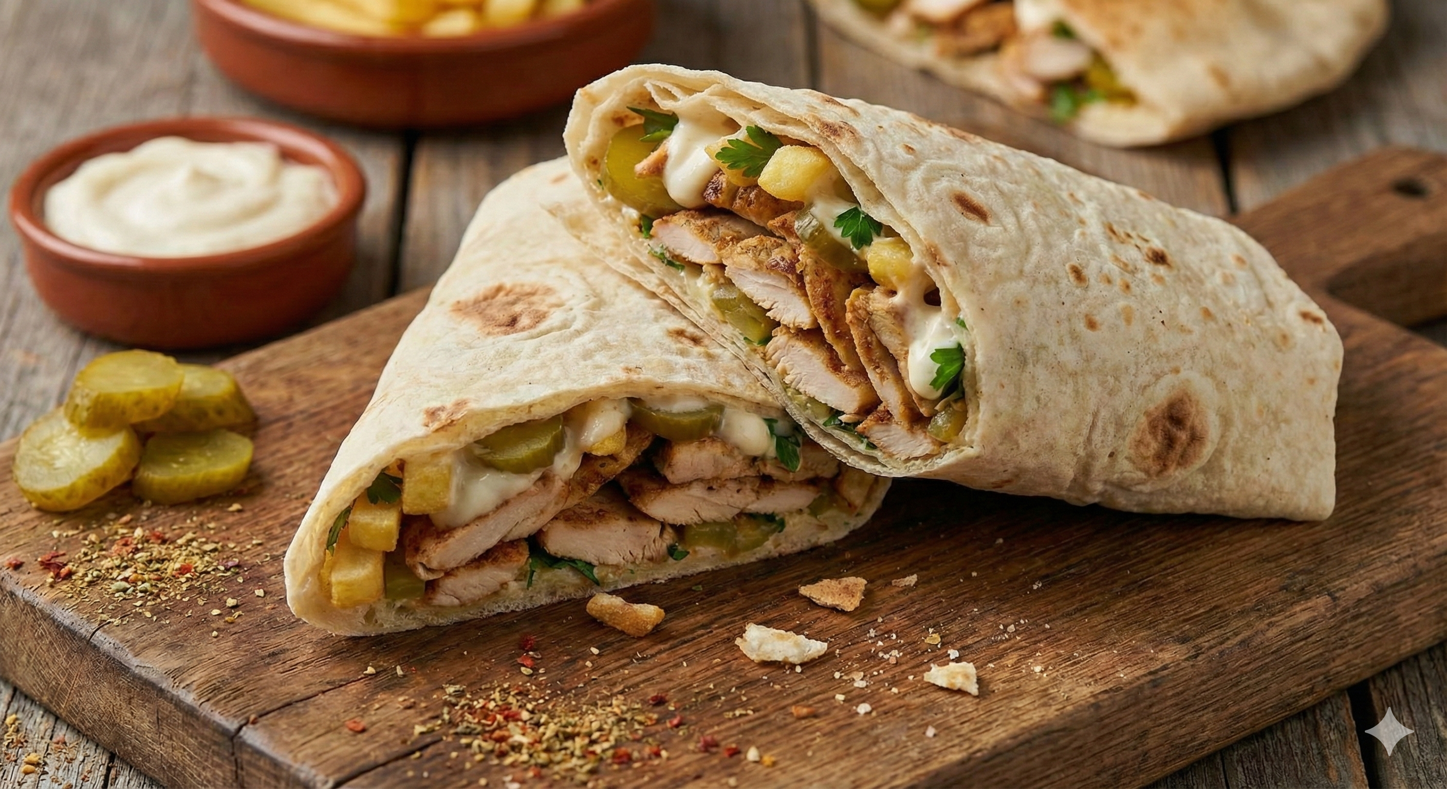 شورما دجاج عربيه